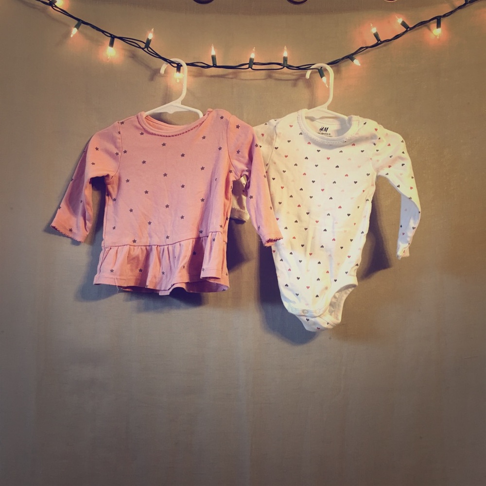 H&M set. Onesie and Shirt